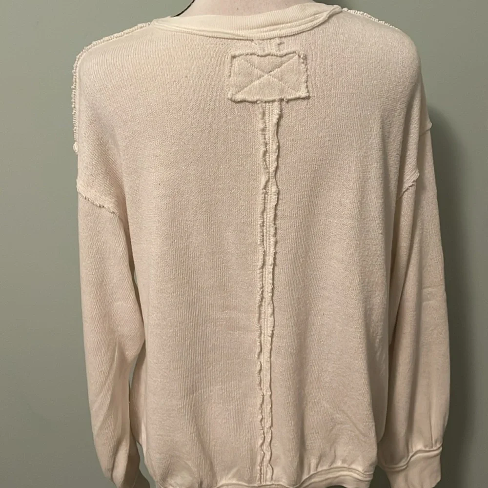 We the Free Faux Wrap Sweater/Top sz M - Picture 2 of 5